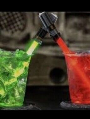 New Darth Vader Swizzle Stick Red Black